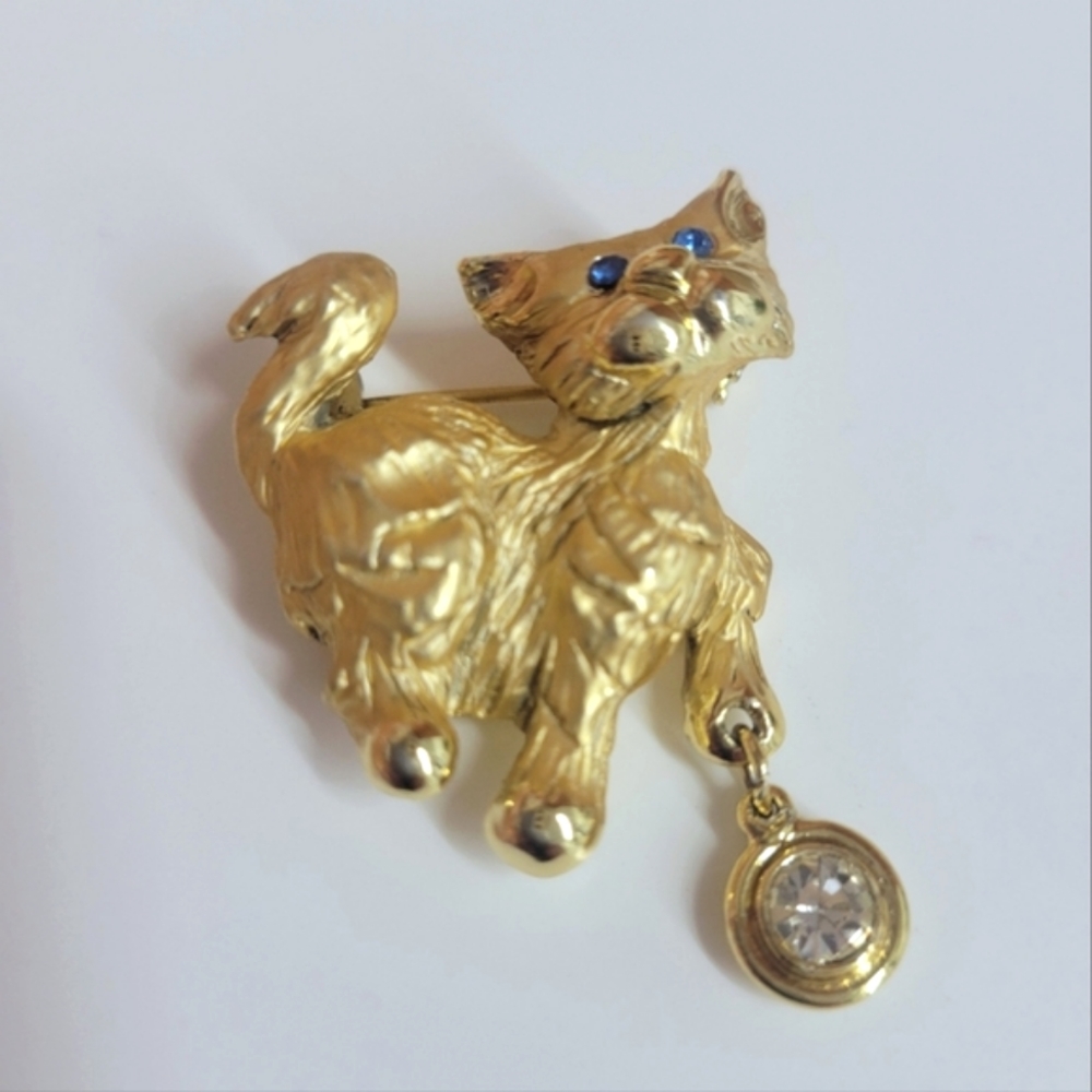 Vintage Giusti Cat Brooch - Picture 2 of 6